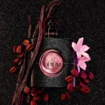 Flacon de parfum Black Opium pour femme, fragrance gourmande et énergique
